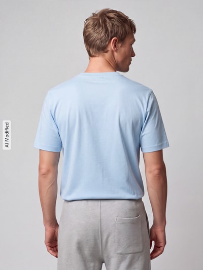 adidas Sportswear T-Shirt mit witzigem Motiv-Print Hellblau 5