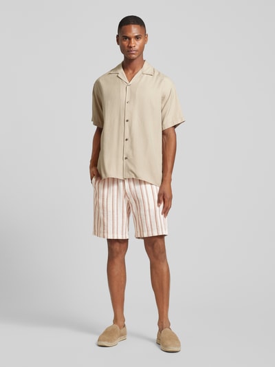 SELECTED HOMME Regular Fit Shorts mit Eingrifftaschen Modell 'WEST' Offwhite 1