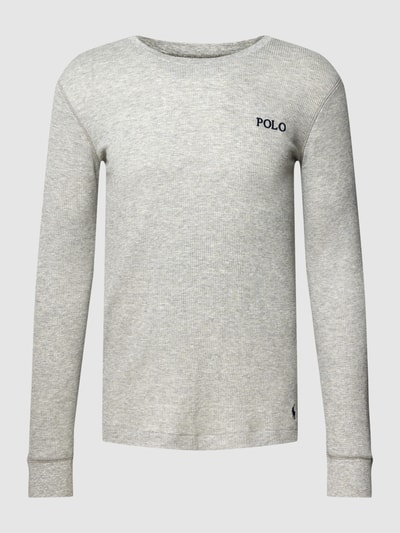 Polo Ralph Lauren Underwear Longsleeve mit Strukturmuster Modell 'WAFFLE' Mittelgrau Melange 2