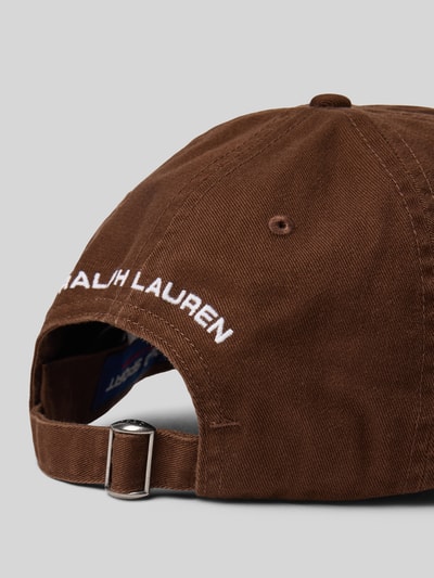 Polo Ralph Lauren Baseballpet met labelstitching Middenbruin gemêleerd - 3