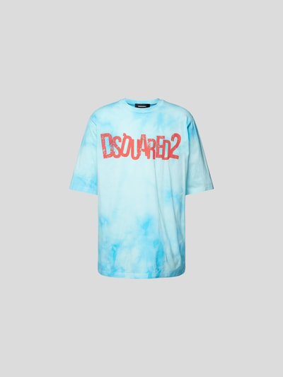 Dsquared2 Oversized T-Shirt im Batik-Look Tuerkis 2