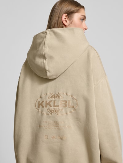 Karo Kauer Oversized hoodie met capuchon Zand - 3