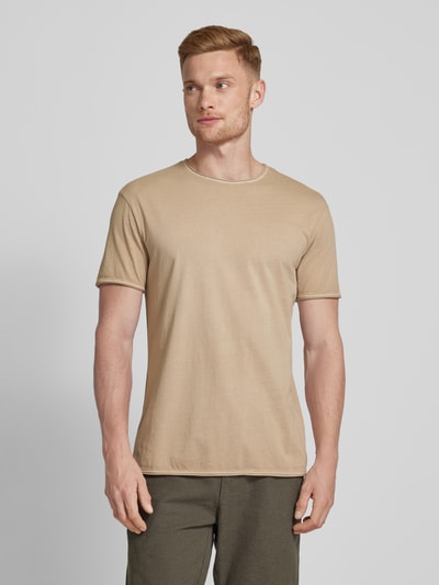 Strellson T-shirt met ronde hals, model 'Tyler' Beige - 4