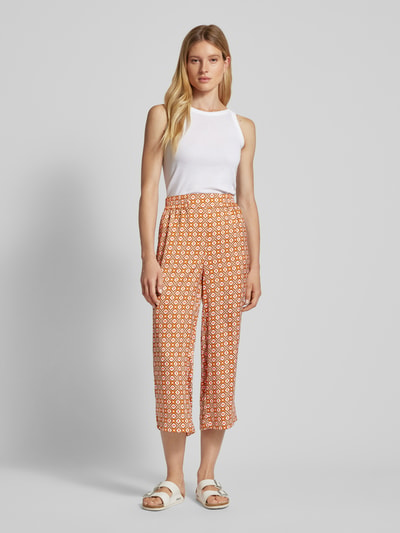 Christian Berg Woman Selection Flared stoffen broek in retrolook Oranje - 1