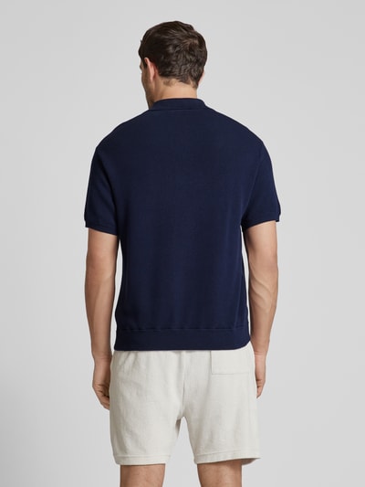 Lacoste Relaxed fit poloshirt met logobadge Donkerblauw - 5