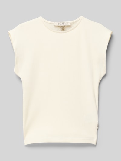 Garcia T-Shirt in Ripp-Optik Weiss 1
