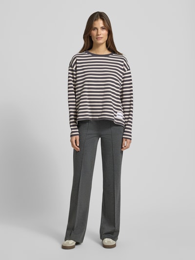 Smith and Soul Sweatshirt mit Rundhalsausschnitt und Label-Detail Anthrazit 1