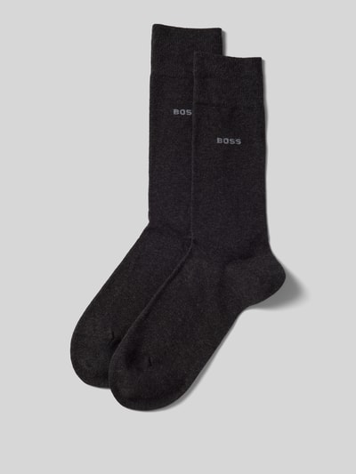 BOSS Socken mit Label-Print im 2er-Pack Anthrazit 1