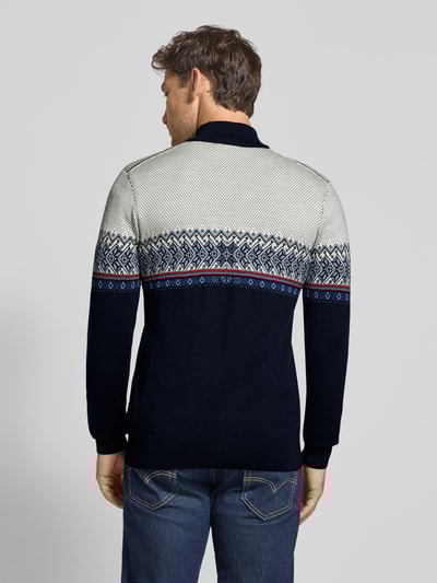Dale of Norway Wollen pullover met schipperskraag Marineblauw - 5