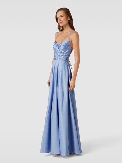 Luxuar Abendkleid mit Herz-Ausschnitt Hellblau 4