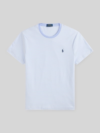 Polo Ralph Lauren męski t-shirt o kroju regular fit z czystej bawełny Jasnoniebieski 2