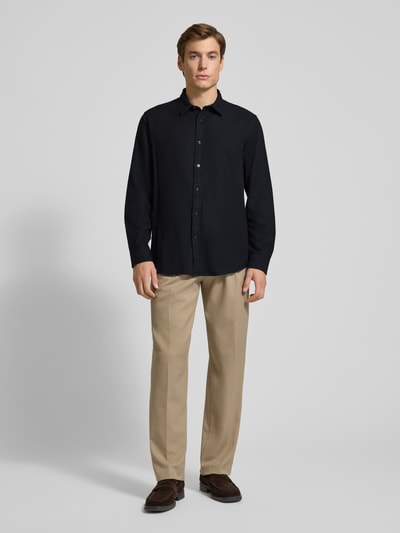 SELECTED HOMME Regular fit vrijetijdsoverhemd van puur katoen, model 'NOAH' Zwart - 1