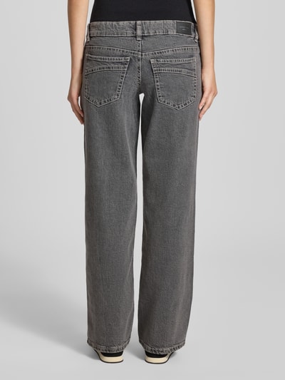 Gina Tricot Ultra low wide leg jeans in 5-pocketmodel Lichtgrijs - 5