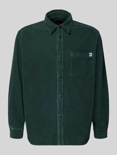 Edwin Regular Fit Freizeithemd aus Cord mit Kentkragen Modell 'ANDER' Dunkelgruen 2