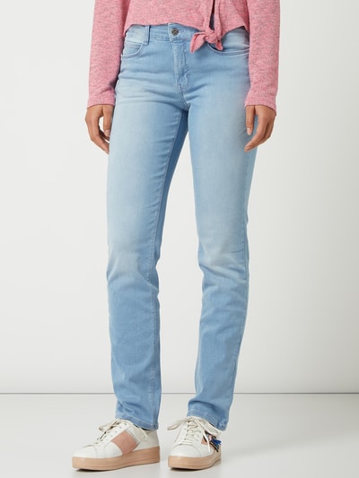 MAC Straight fit jeans met stretch, model 'Dream' Lichtblauw - 4