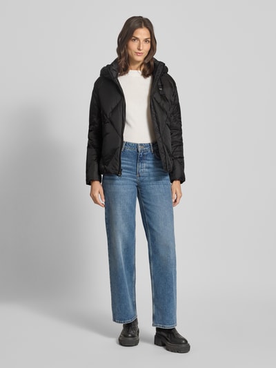 Blauer Usa Kurtka puchowa z kapturem model ‘LAMARTINE’ Czarny 1