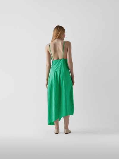 Tibi Midikleid mit Spaghettiträgern Grün 5