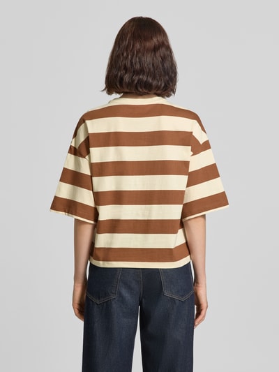s.Oliver RED LABEL Oversized T-Shirt aus reiner Baumwolle Mittelbraun 5