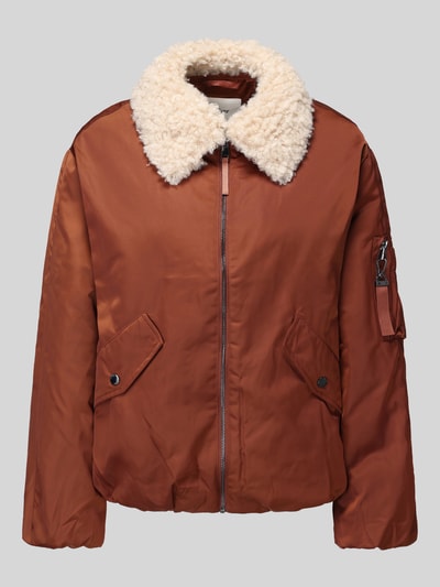 s.Oliver RED LABEL Bomberjacke mit Teddykragen Cognac 2