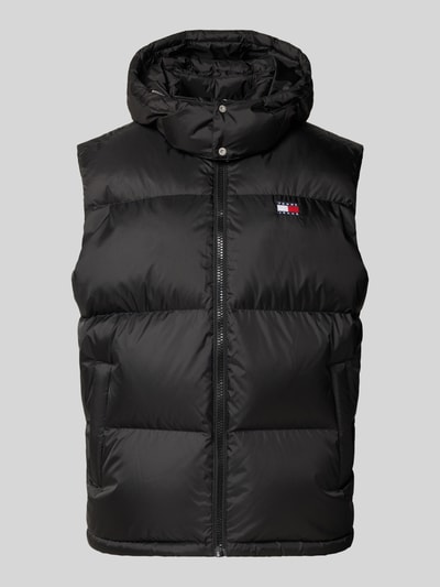 Tommy Jeans Regular fit bodywarmer met afneembare capuchon Zwart - 2