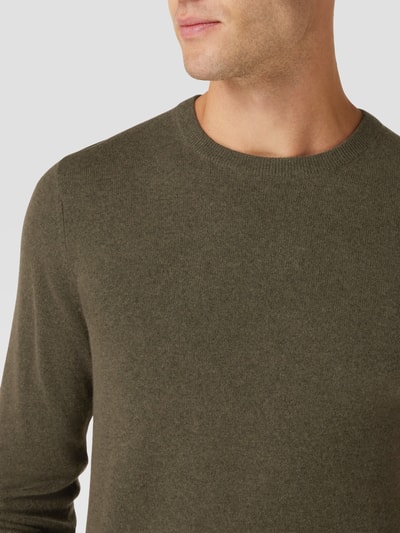 MCNEAL Pullover in Ripp-Optik Schilf Melange 3