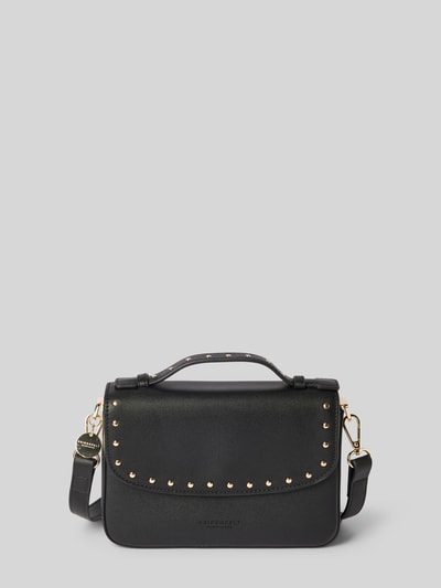 Seidenfelt Handtasche mit Tragehenkel und Nieten Modell 'SENJA' Black 2