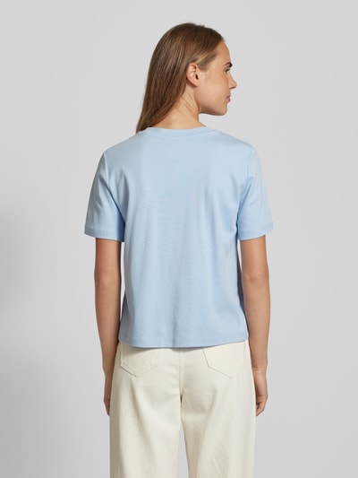 s.Oliver RED LABEL T-Shirt mit Seitenschlitzen Hellblau 5