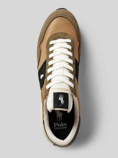 Polo Ralph Lauren Sneakers met logoprint, model 'TRAIN 89' Olijfgroen - 3