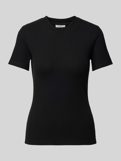 Marc O'Polo Denim T-Shirt mit Ripp-Optik Black 2