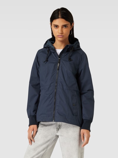 Ragwear Parka met capuchon, model 'Dankka' Marineblauw - 4