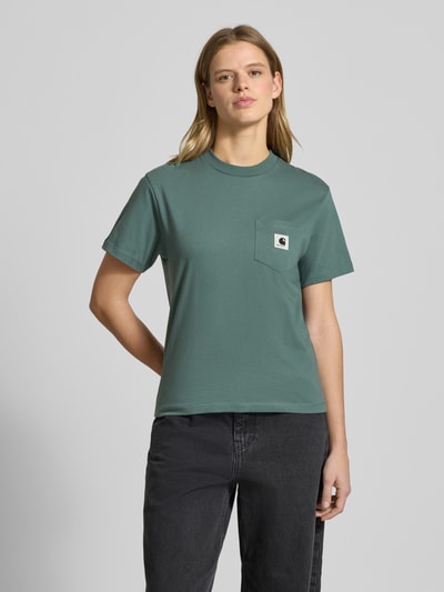 Carhartt Work In Progress T-shirt met borstzak en labeldetail Lindegroen - 4