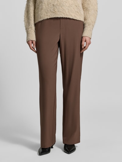 MOS MOSH BROEK van Viscosemix Model 'Bai Roy' Chocoladebruin gemêleerd - 4