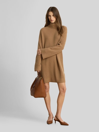 Lauren Ralph Lauren Regular Fit Strickkleid aus Woll-Kaschmir-Mix Modell 'AREENA' Camel 1
