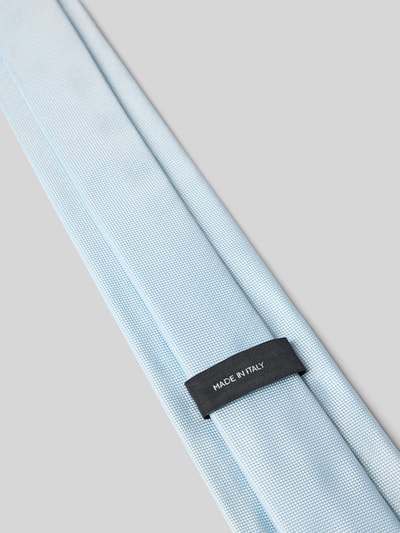 Produktfoto, hellblaue Krawatte aus Seide-Mix Modell 'H-Tie 7,5 CM-262' von BOSS, feine Struktur, Herren Krawatte von BOSS
