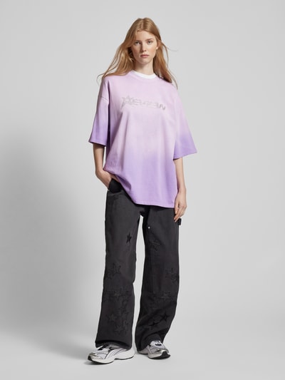 Review T-shirt met siersteentjes Lavendel - 1