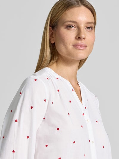 Tom Tailor Regular Fit Hemdbluse aus reiner Baumwolle Weiss 3