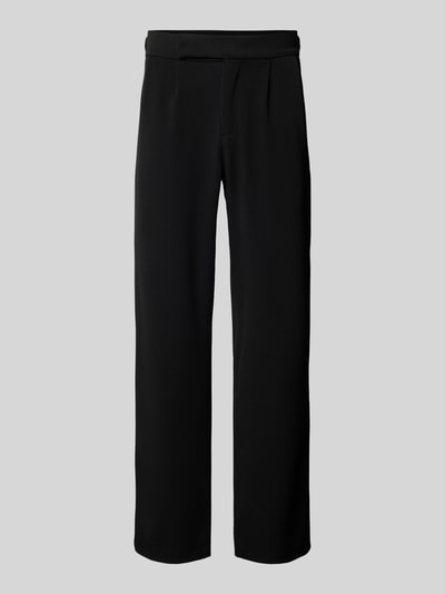 EIGHTYFIVE Straight Leg Bundfaltenhose mit Reißverschlusstaschen Black 2