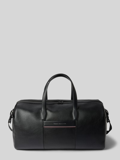 Tommy Hilfiger Duffle Bag in Leder-Optik Modell 'TH CORP' Black 1