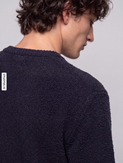 Strellson Pullover mit weicher Strukturoptik Dunkelblau 3
