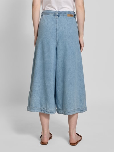 Gang Wide Fit Jeansculotte mit Bindegürtel Modell 'Scarla' Hellblau 5