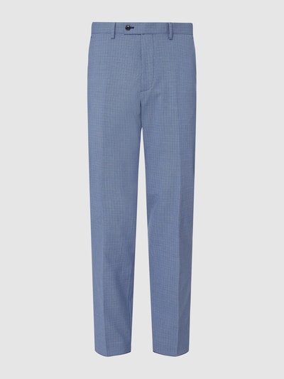 Christian Berg Men Pantalon met ruitmotief Blauw - 1