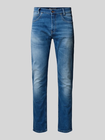 MAC Straight Fit Jeans im 5-Pocket-Design Modell 'ARNE PIPE' Blau 2