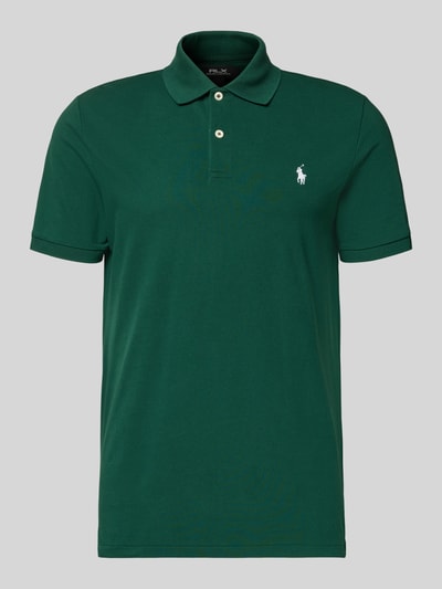 Polo Ralph Lauren Slim fit poloshirt met labelstitching Donkergroen - 2