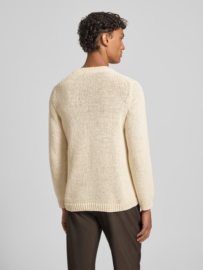 Marc O'Polo Regular Fit Strickpullover aus Baumwoll-Mix Offwhite 5