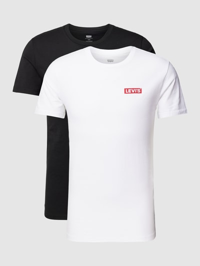 Levi's® T-shirt met labelprint in een set van 2 stuks Zwart - 2