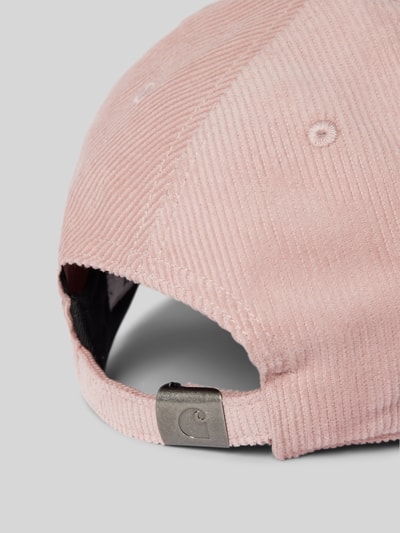 Carhartt Work In Progress Baseballpet met labelstitching Roze - 3