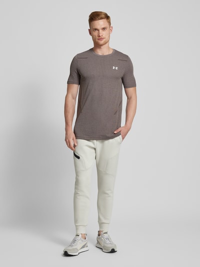 Under Armour T-Shirt mit Label-Print Anthrazit 1