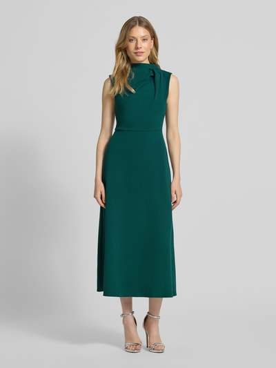 Rinascimento Cocktailkleid mit Stehkragen in ärmellosem Design Gruen 4