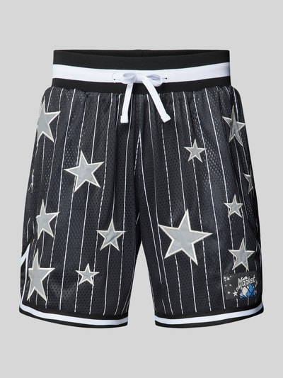 MARKET Sweatshorts met motiefpatches, model 'DIESEL' Zwart - 2