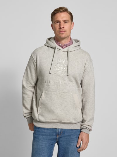 Tommy Hilfiger Oversized Hoodie aus Baumwoll-Mix Hellgrau 4